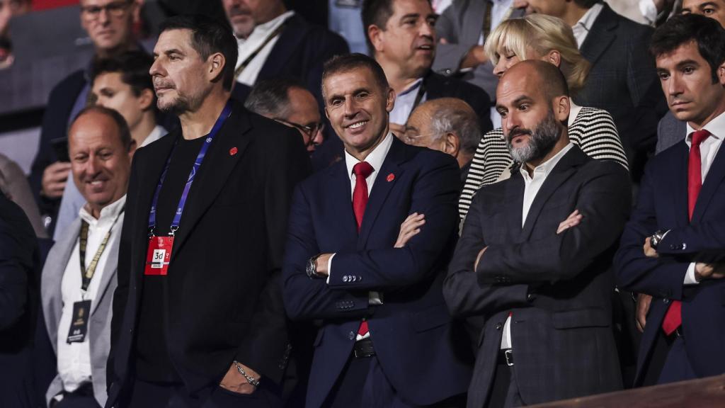 Delfí Geli, presidente del Girona FC, en un partido de Champions