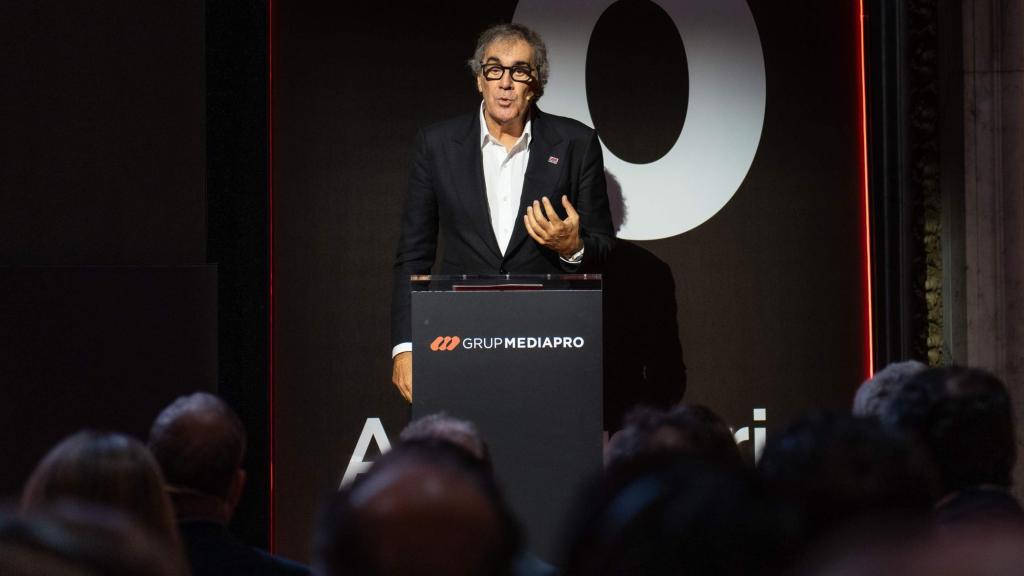 Tatxo Benet, presidente y CEO de Mediapro, en un acto corporativo