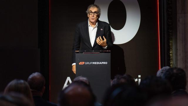 Tatxo Benet, presidente y CEO de Mediapro, en un acto corporativo