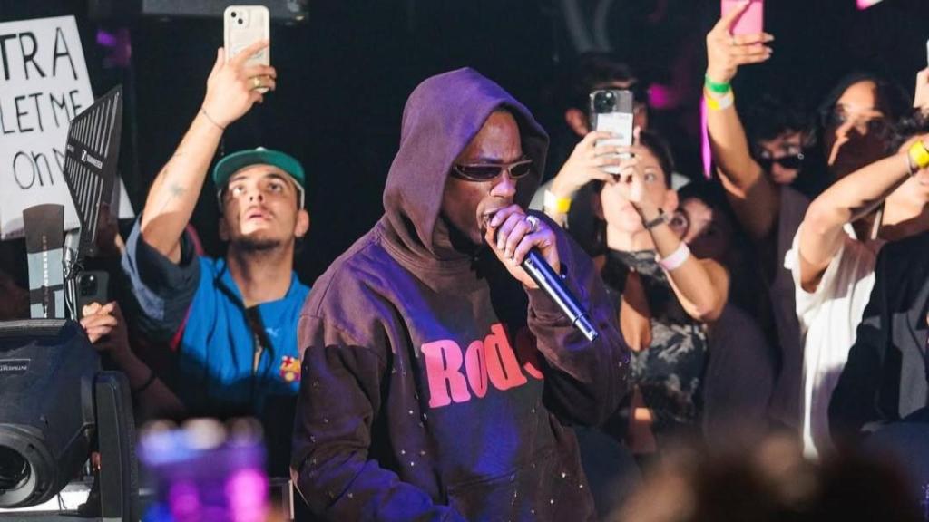 Travis Scott da un concierto en la discoteca Opium de Barcelona