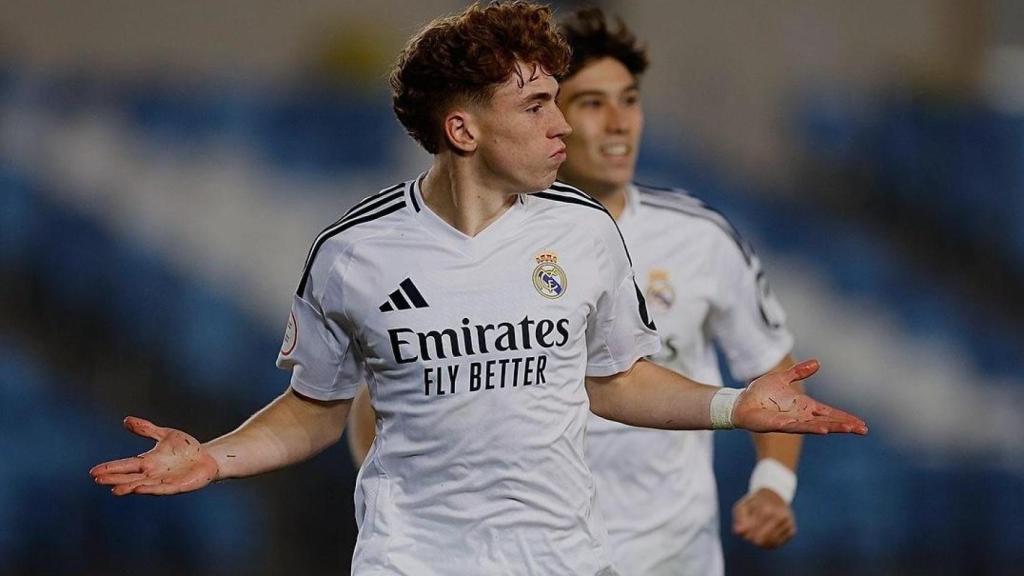 Víctor Muñoz, futbolista del Real Madrid Castilla