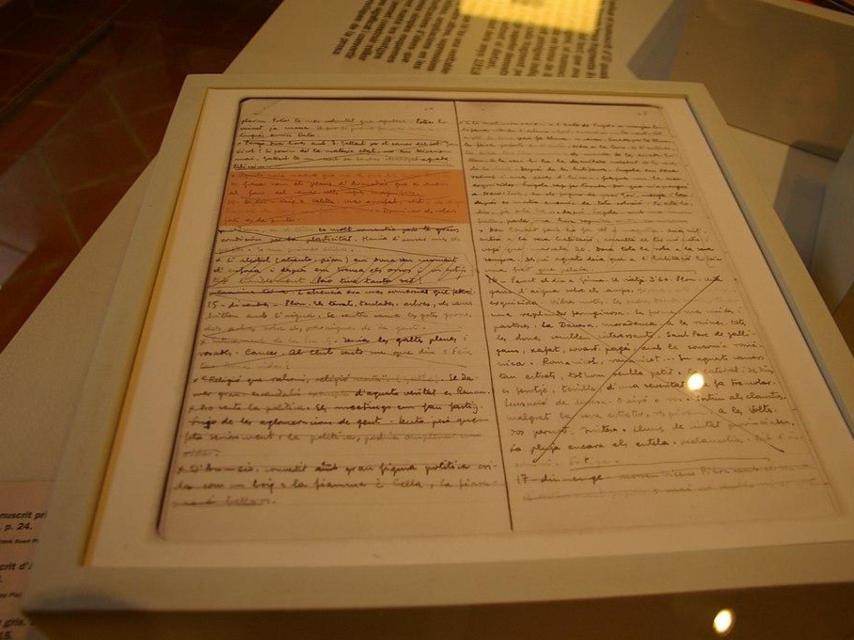 Manuscrito de 'El Quadern gris', de Josep Pla