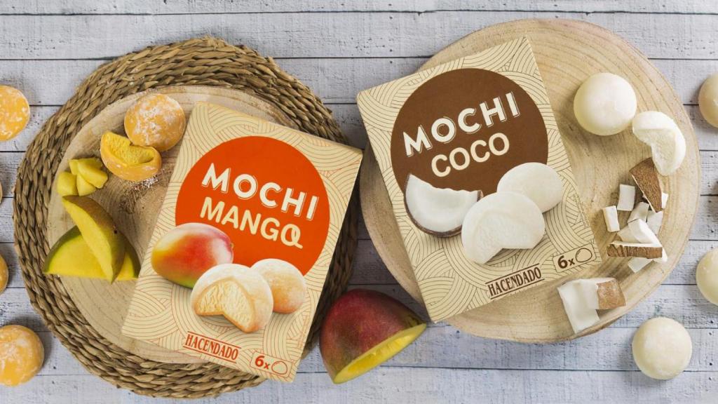 Mochis de coco y de mango