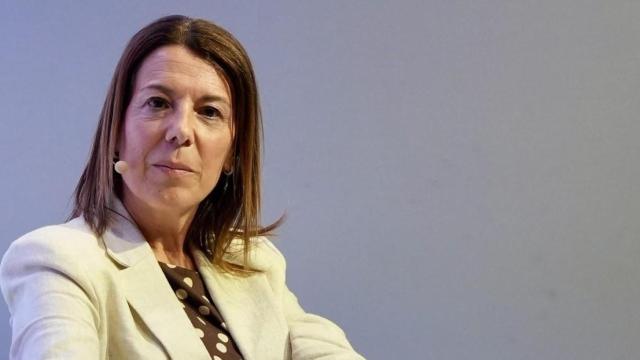 Cristina Vallejo, abogada del Ilustre Colegio de la Abogacía de Barcelona, durante la mesa redonda sobre vivienda, en Palau Macaya.