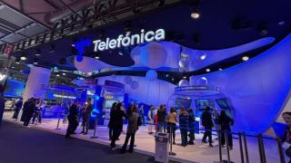 Stand de Telefónica en el Mobile World Congress de Barcelona