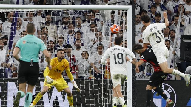 Jacobo Ramón marca el gol de la victoria del Real Madrid contra el Mallorca
