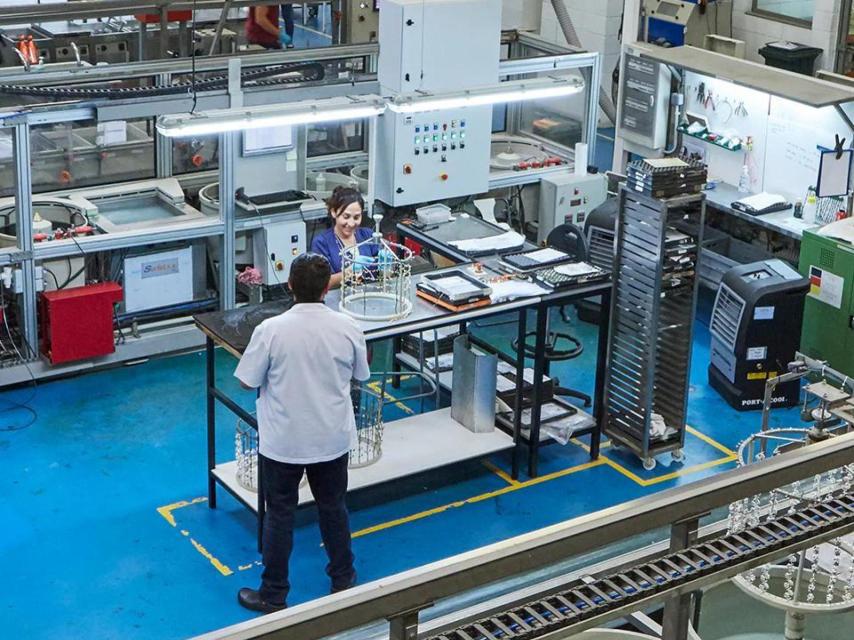 Interior de la fábrica de TOUS