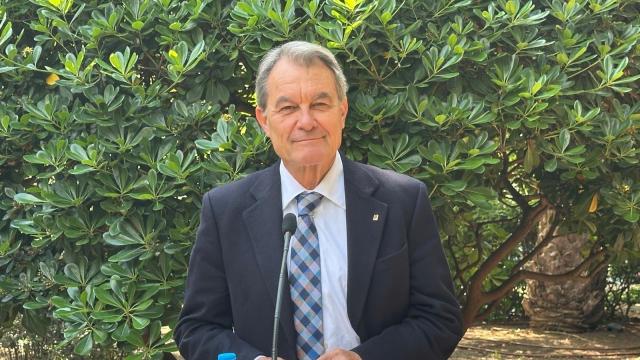 El expresidente de la Generalitat, Artur Mas, en la rueda de prensa de este miércoles