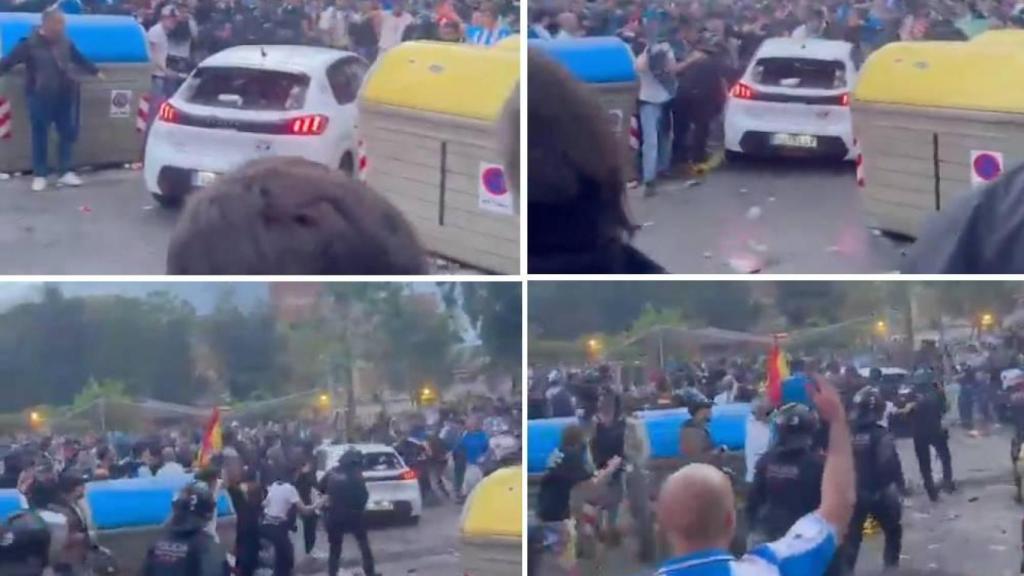 Atropello múltiple junto al estado del RCD Espanyol en Cornellà-El Prat