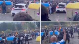 Atropello múltiple junto al estado del RCD Espanyol en Cornellà-El Prat