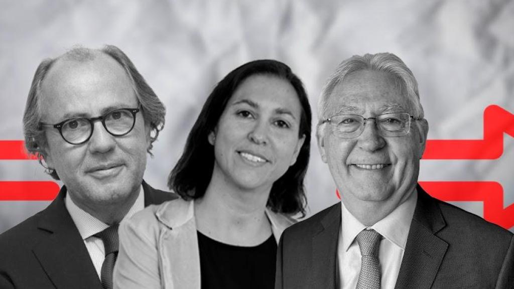 De izq. a dcha., Santiago García-Nieto (Confecat); Núria Herrera, (Lyreco Intersafe) y Luis Mañas (Cellnex Telecom)