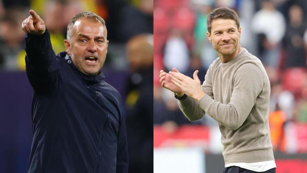 Hansi Flick y Xabi Alonso, en un fotomontaje