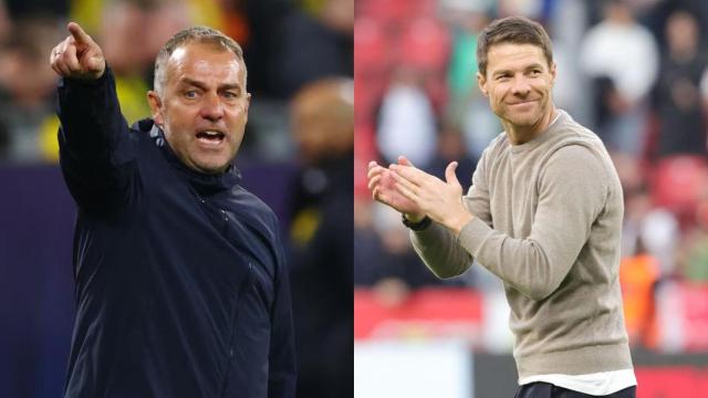 Hansi Flick y Xabi Alonso, en un fotomontaje