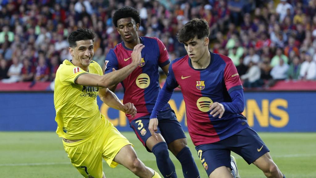Pau Cubarsí durante el Barça-Villarreal