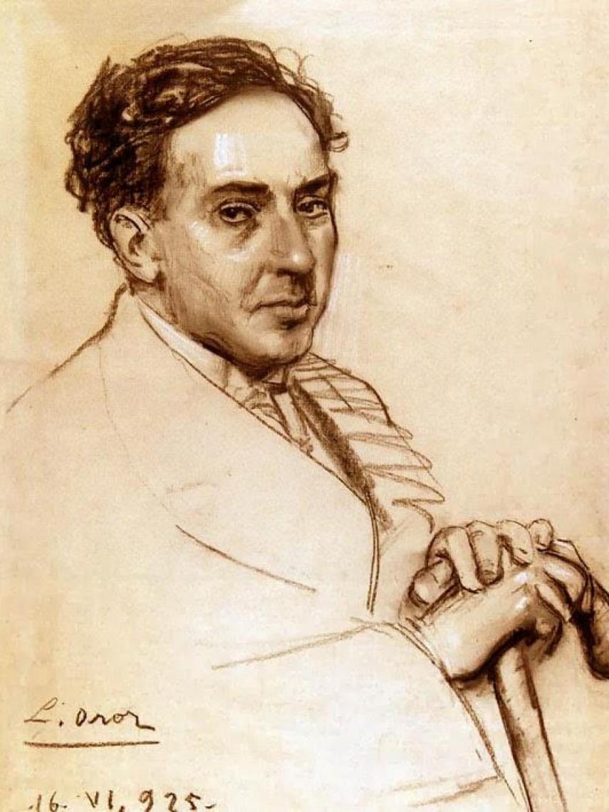 Retrato de Antonio Machado de Leandro Oroz (1925)
