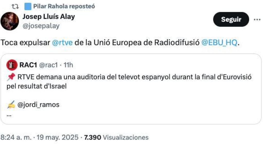 Mensaje de Josep Lluís Alay