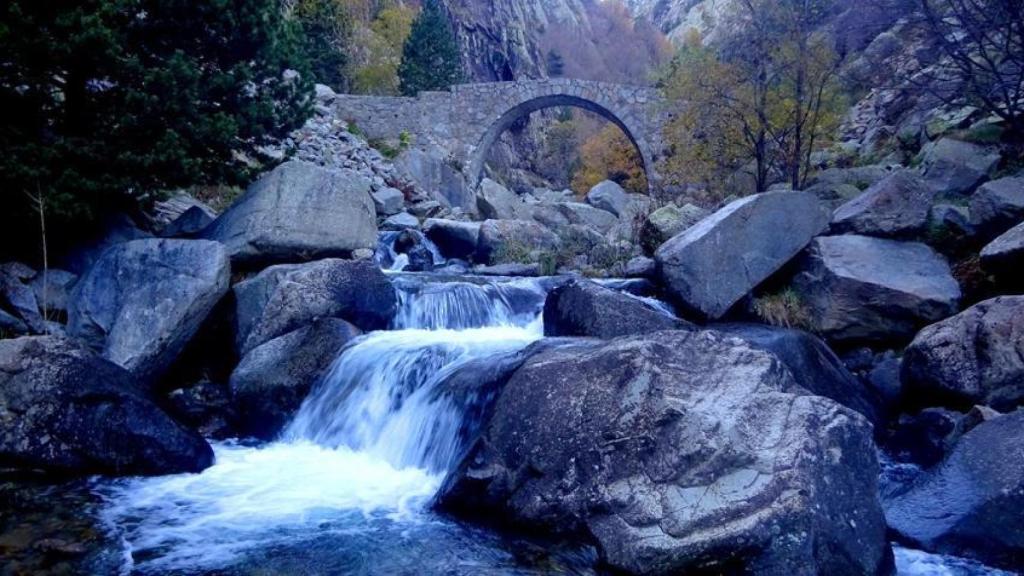 Cascada en el itinerario