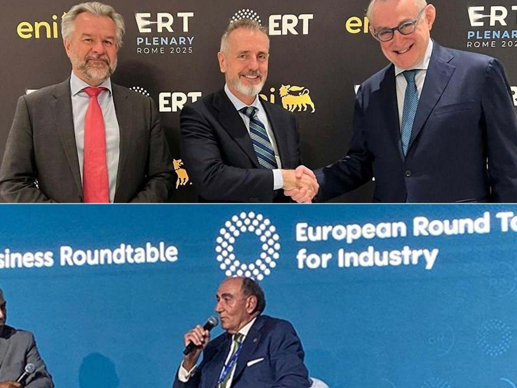 Marc Murtra e Ignacio Galán, en actos de la ERT