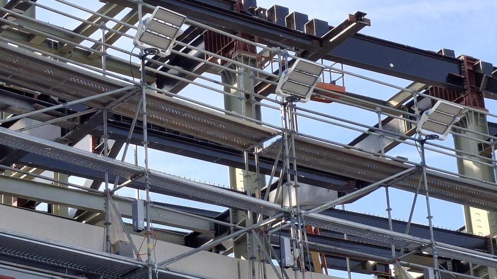 Limak Construction termina la instalación de las luces LED provisionales sobre la segunda grada del Camp Nou