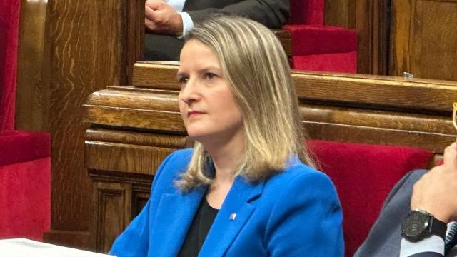 La 'consellera' de Drets Socials i Inclusió, Mònica Martínez Bravo, en el Parlament