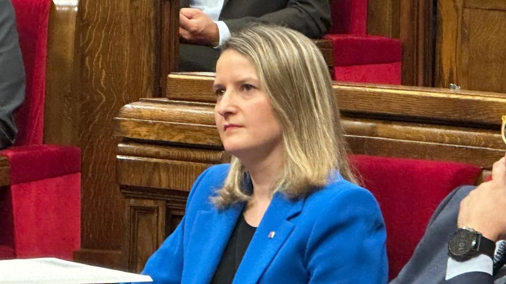 La 'consellera' de Drets Socials i Inclusió, Mònica Martínez Bravo, en el Parlament