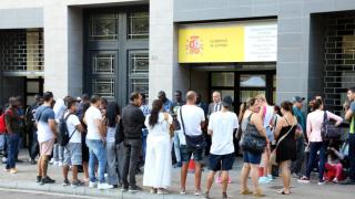 Una de las oficias de extranjería en Cataluña