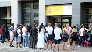 Una de las oficias de extranjería en Cataluña