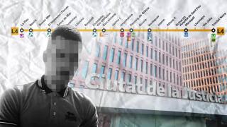 Montaje con el rostro de Eric L., el principal sospechoso de la agresión