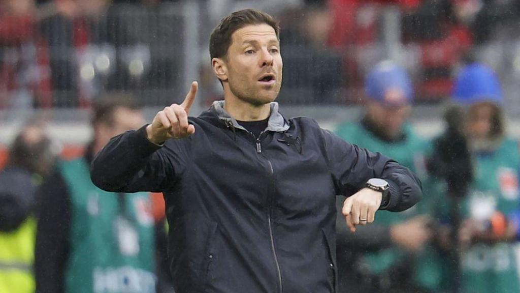 Xabi Alonso, en un partido como entrenador del Bayer Leverkusen