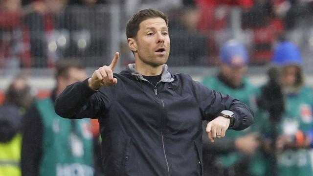 Xabi Alonso, en un partido como entrenador del Bayer Leverkusen