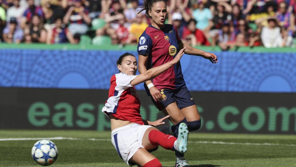 Ewa Pajor, en acción durante la final de la Champions League femenina