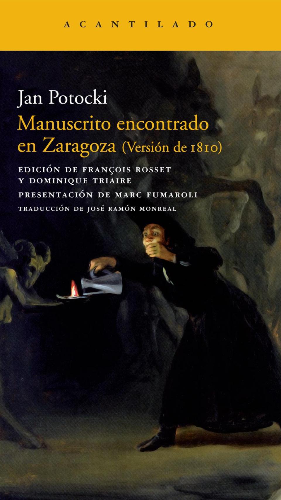 Portada de 'El manuscrito encontrado en Zaragoza' de Jan Potocki