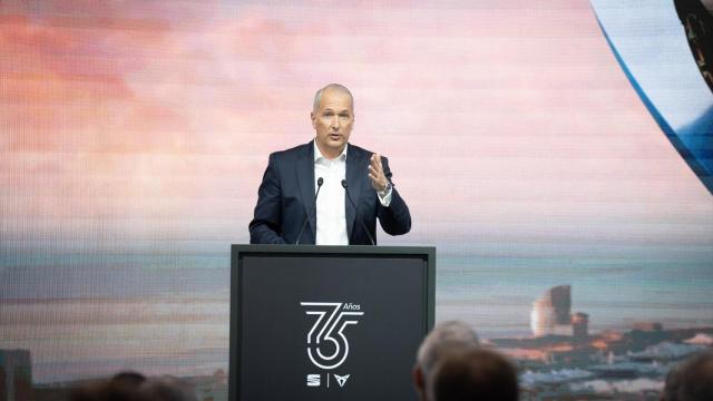 Markus Haupt, durante el 75 aniversario de Seat