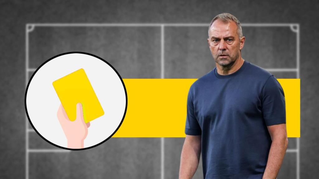 Tarjeta amarilla del Athletic-Barça para Hansi Flick