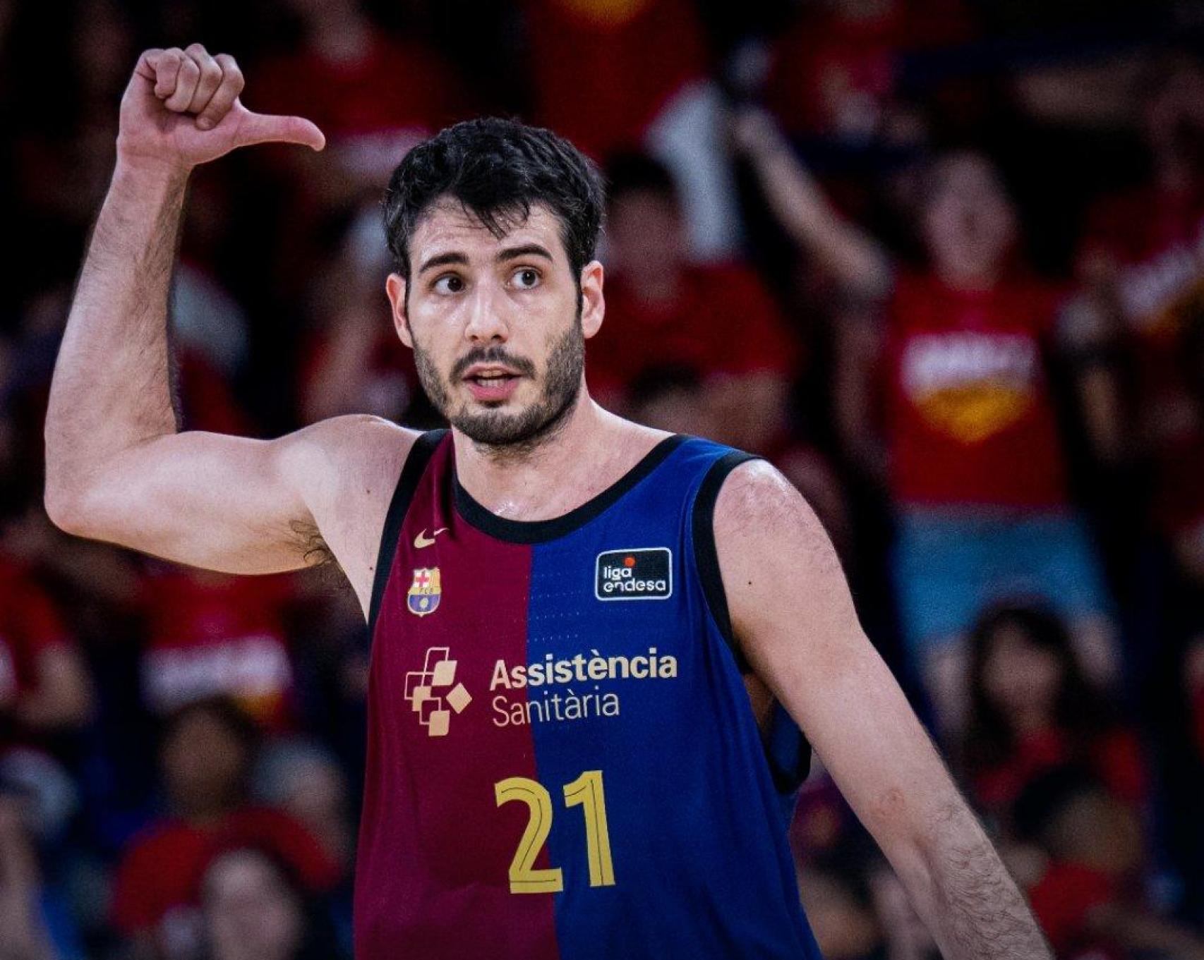 Álex Abrines, en el derbi catalán Barça de basket-Girona