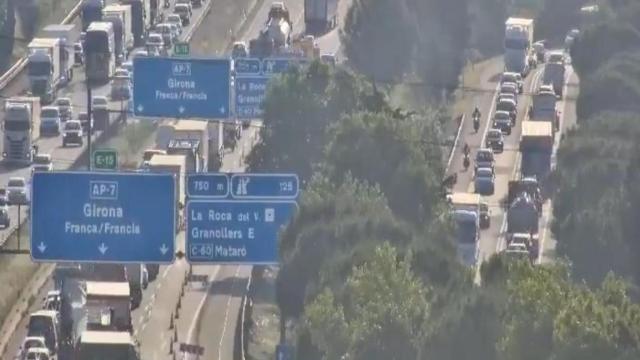 Atasco en la Roca del Vallès este lunes