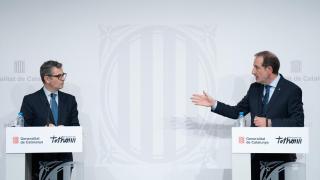 El ministro de Presidencia, Félix Bolaños, y el conseller de Justicia, Ramón Espadaler