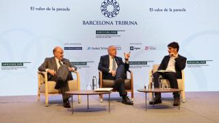 Pere Navarro interviene durante el Barcelona Tribuna