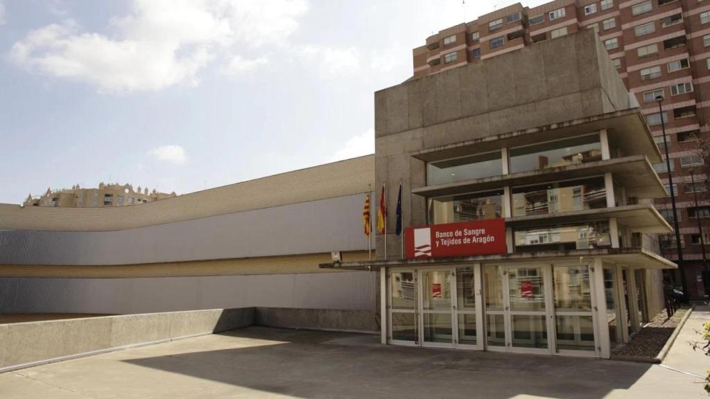 Imagen de la sede del Banco de Sangre de Aragón