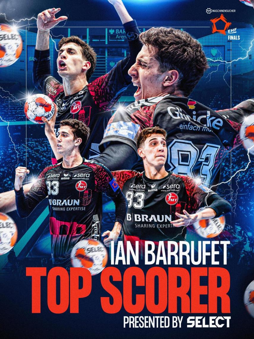 Ian Barrufet, fichaje del Barça de Balonmano y máximo goleador más joven en la historia de la European League
