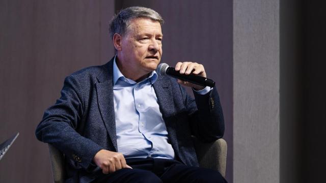 El economista, exministro de Administraciones Públicas y expresidente de Red Eléctrica, Jordi Sevilla, durante un coloquio en un encuentro informativo de Europa Press, en el Campus de ACCIONA.