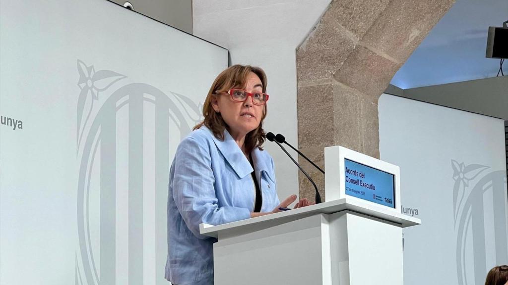 La consellera de Territorio, Vivienda y Transición Ecológica y portavoz de la Generalitat, Sílvia Paneque, en una rueda de prensa tras el Consell Executiu de este martes