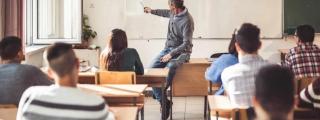 Alumnos en una escuela