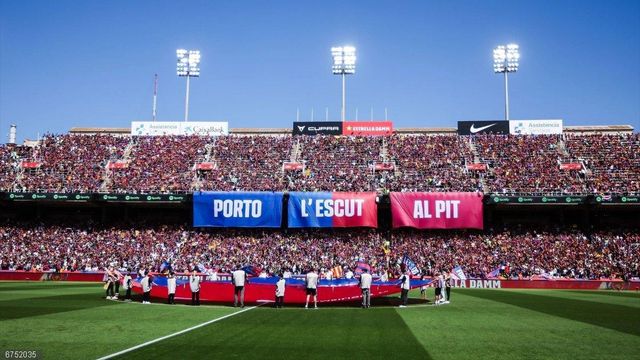El mosaico de Montjuïc para el clásico Barça-Real Madrid