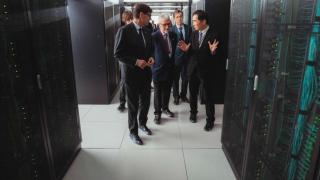 El presidente de la Generalitat Salvador Illa en su visita al superordenador Fugaku en Japón