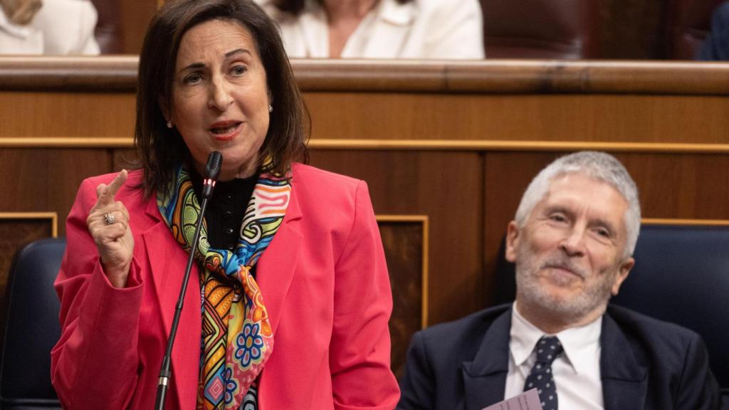 Margarita Robles y Fernando Grande-Marlaska, en el Congreso de los Diputados