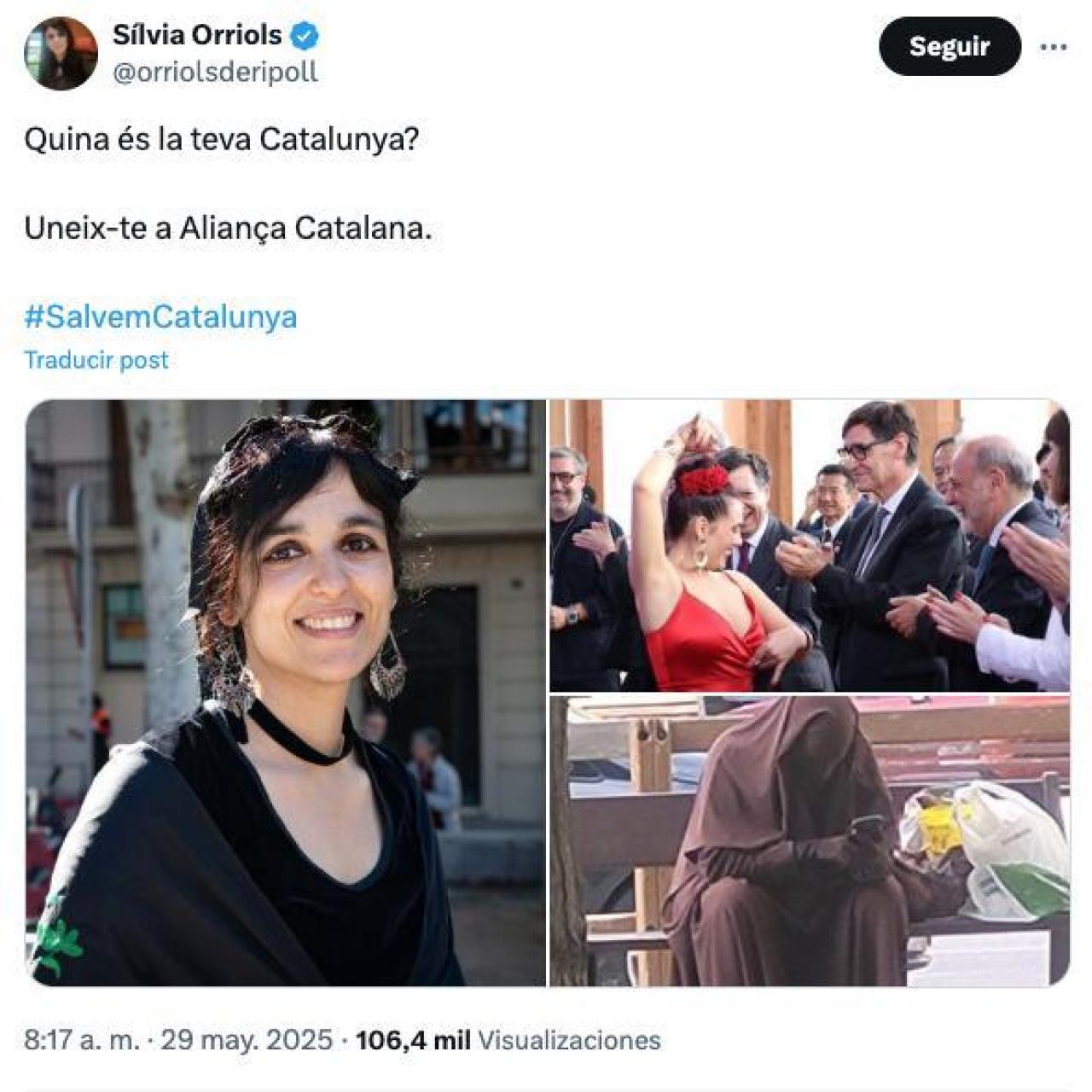 Tuit xenófobo de Sílvia Orriols