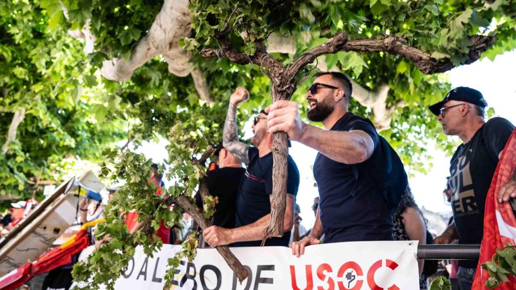 Concentración frente al Parlament de Cataluña el pasado 29 de mayo, en protesta por el ERE de Freixenet