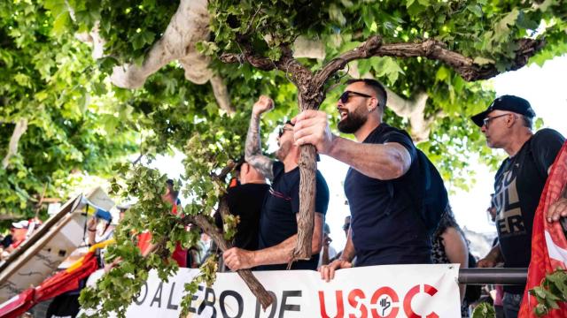 Concentración frente al Parlament de Cataluña el pasado 29 de mayo, en protesta por el ERE de Freixenet