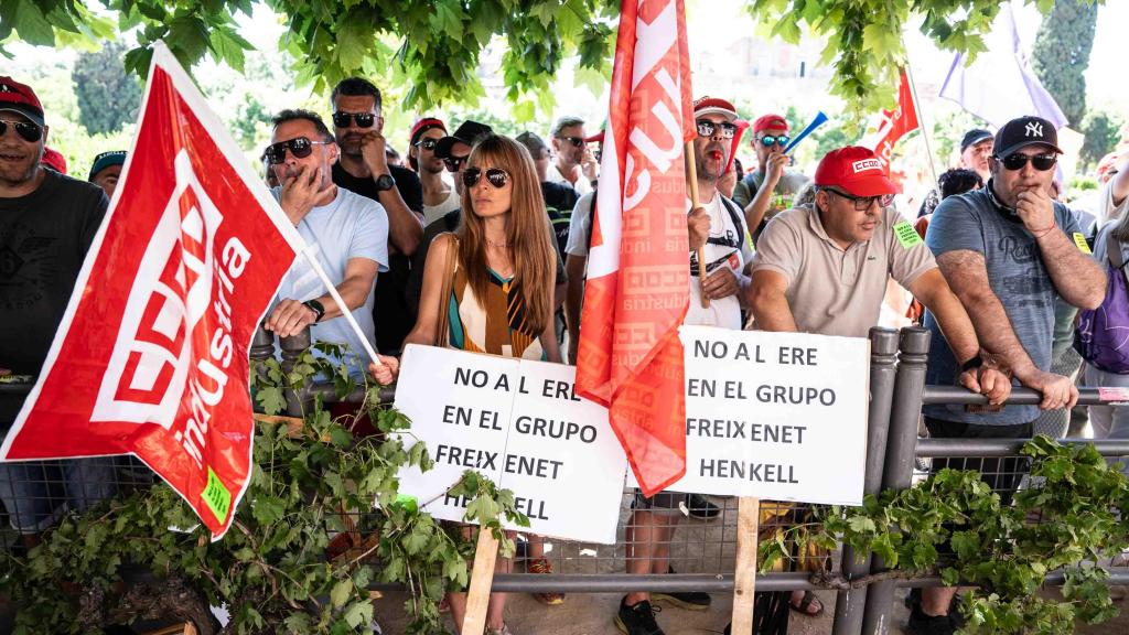 Huelga de trabajadores de Freixenet